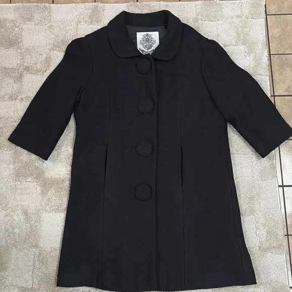 Vintage style black coat - Picture 8 of 11